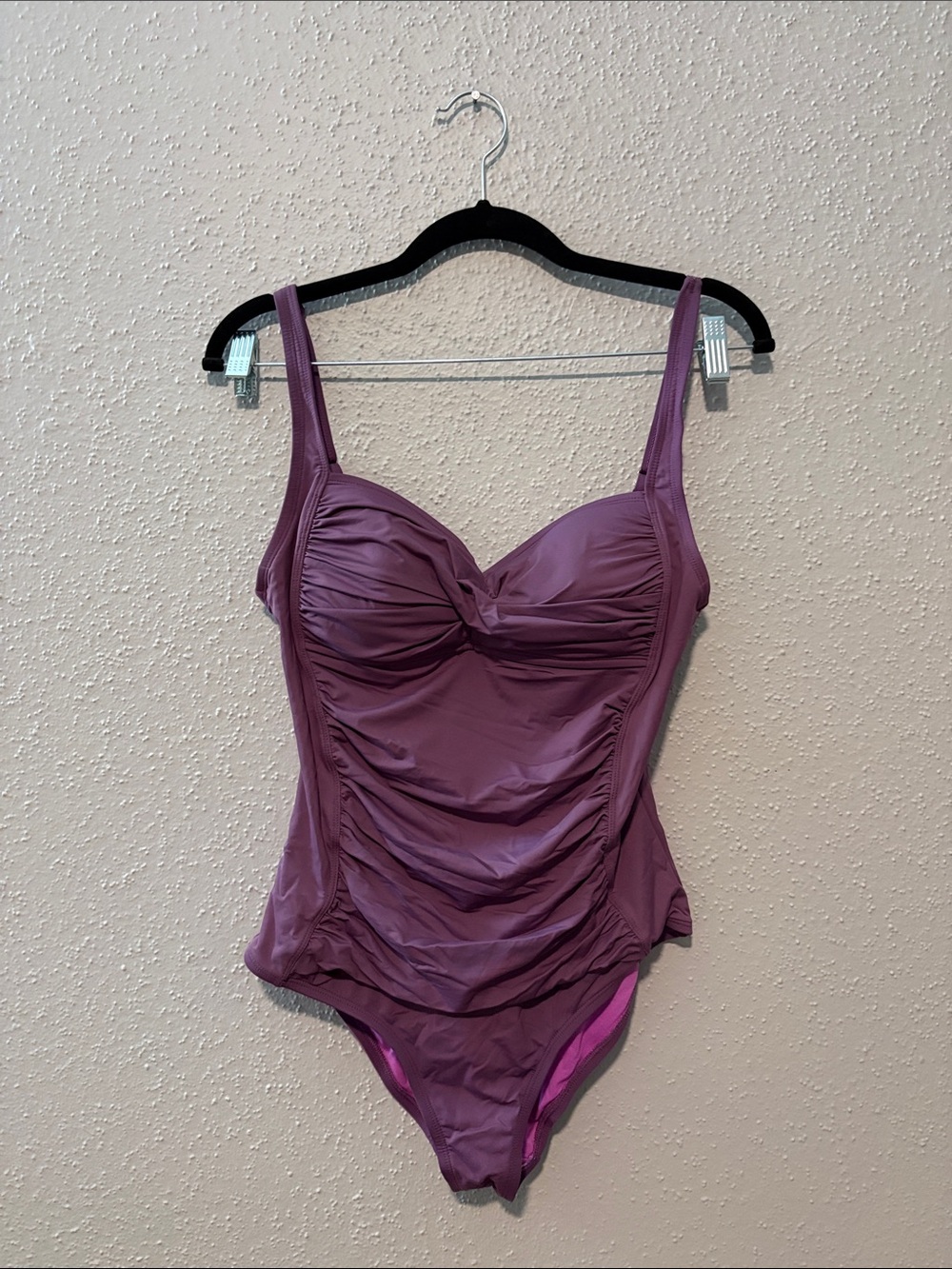 Liz Claiborne Purple One Piece Swimsuit